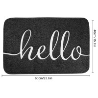 Aeviko Grey Door Mat | Simple, Elegant Non-Slip Mat for Entryways and Hallways