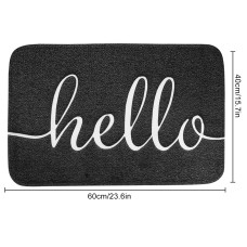 Aeviko Grey Door Mat | Simple, Elegant Non-Slip Mat for Entryways and Hallways